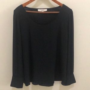 Black sheer Ann Taylor Blouse